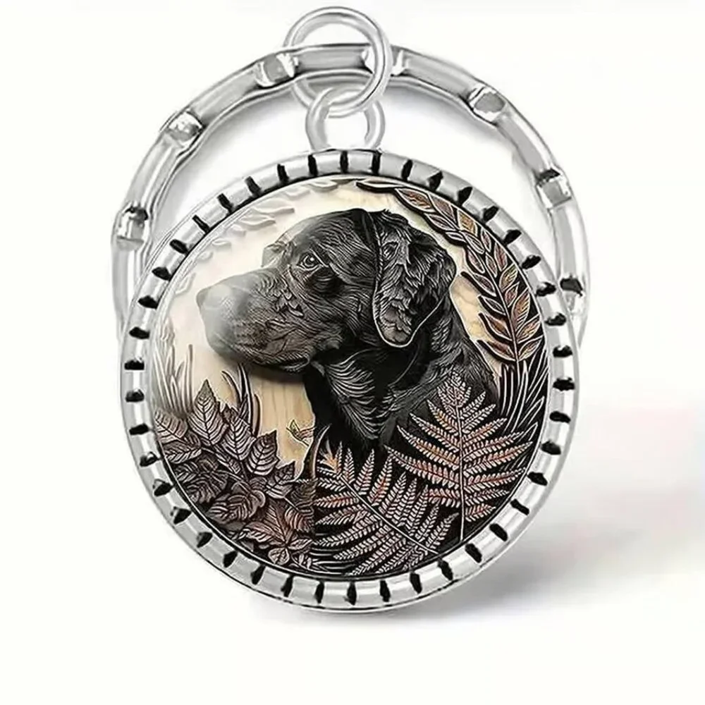 Stainless Steel LABRADOR RETRIEVER Dog Keyring Keychain Accessory